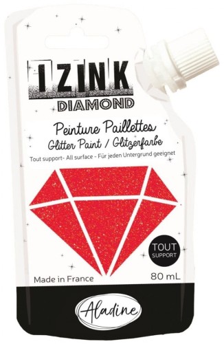 Farba brokatowa Czerwona 80 ml IZINK Aladine