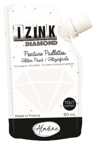 Farba brokatowa Biała 80 ml IZINK Aladine