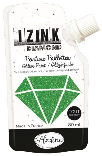 Farba brokatowa Zielona 80 ml IZINK Aladine