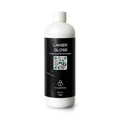 Lakier z połyskiem do gipsu polimerowego E-CUPSTONE Gloss