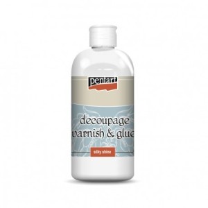 Klej z werniksem do decoupage 2w1 satynowy 500 ml Pentart