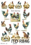 Papier ryżowy A4 ITD R0846 do decoupage Wielkanoc