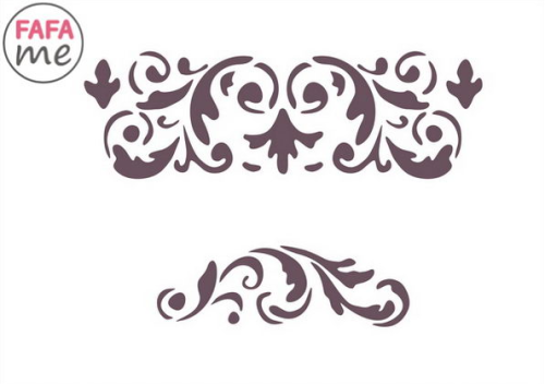 Szablon malarski SM 032 ornament 15x21 cm